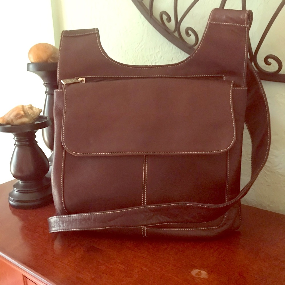 Leather crossbody